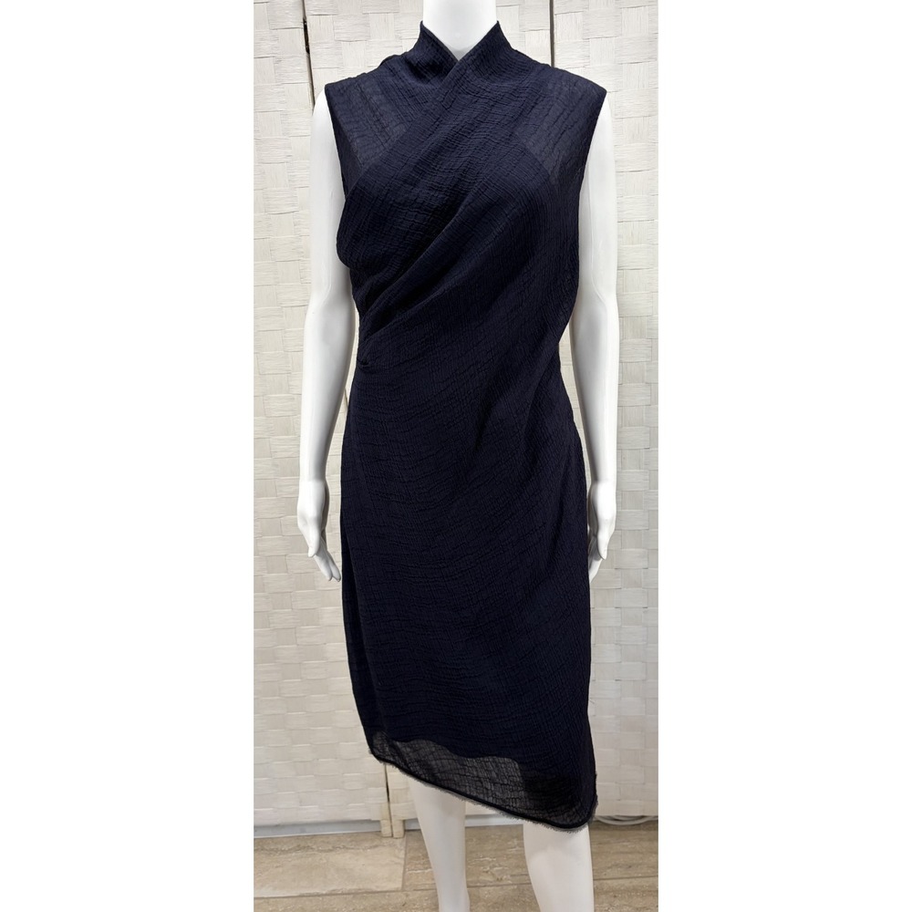 Ellie Tahari Navy lined Friva Dress women's US 8
